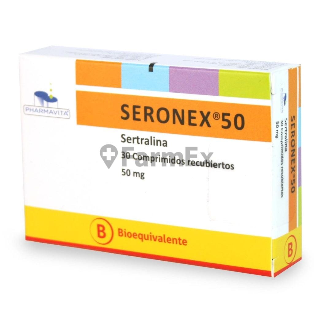 Seronex 50 mg x 30 comprimidos susc-1 de 5 meses Farmex-Suscripciones-Persistente